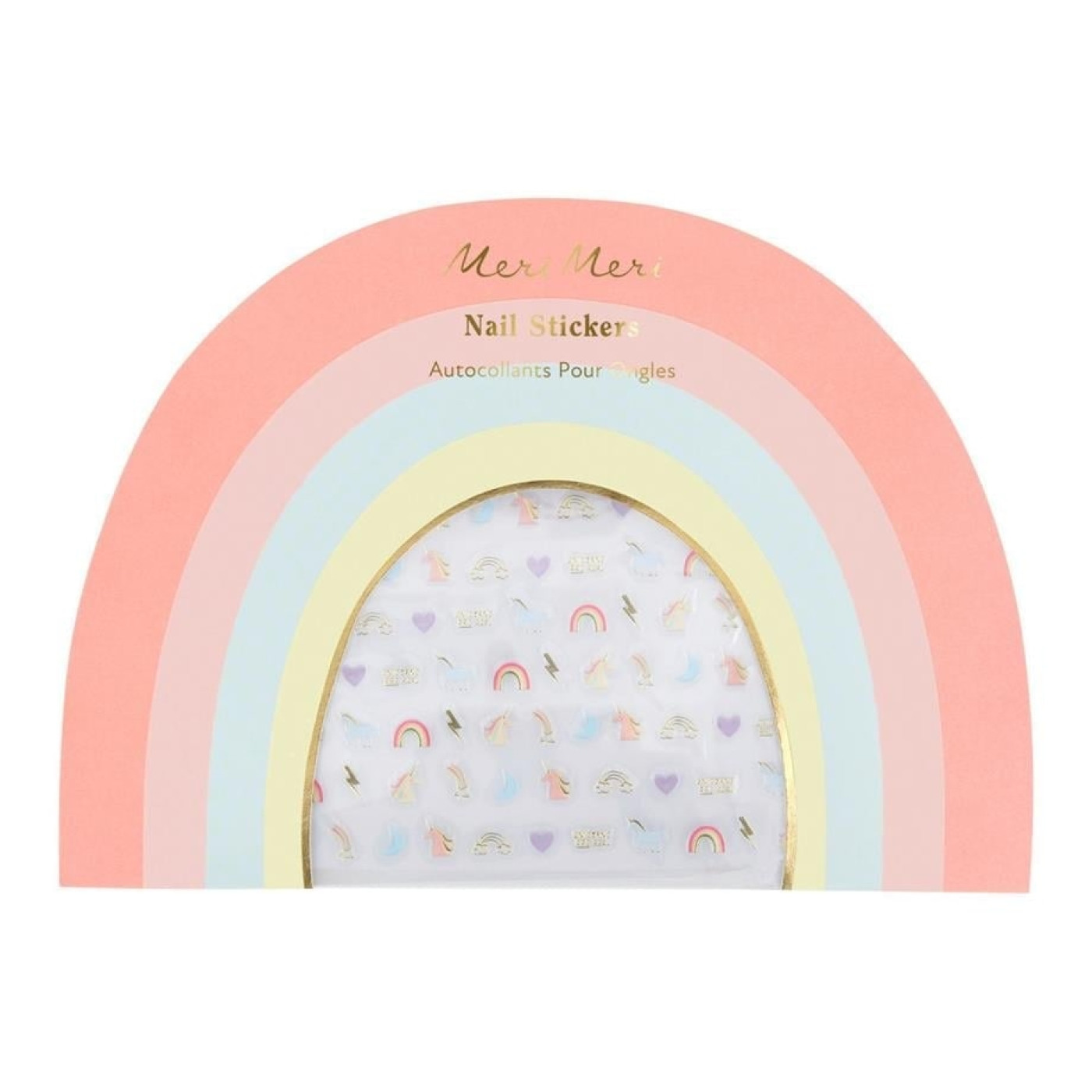Meri Meri - Gökkuşağı Unicorn Sticker - 200 Adet