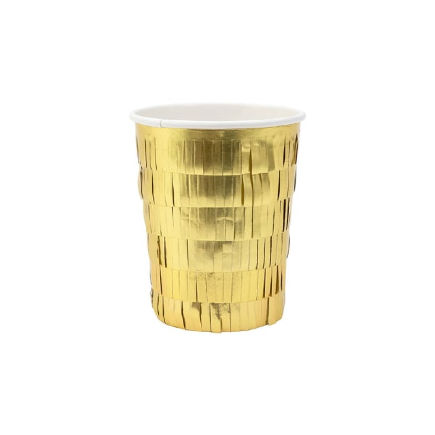 Meri Meri - Gold Fringe Party Cups - Altın Saçaklı Bardaklar - 197205 - 636997254913