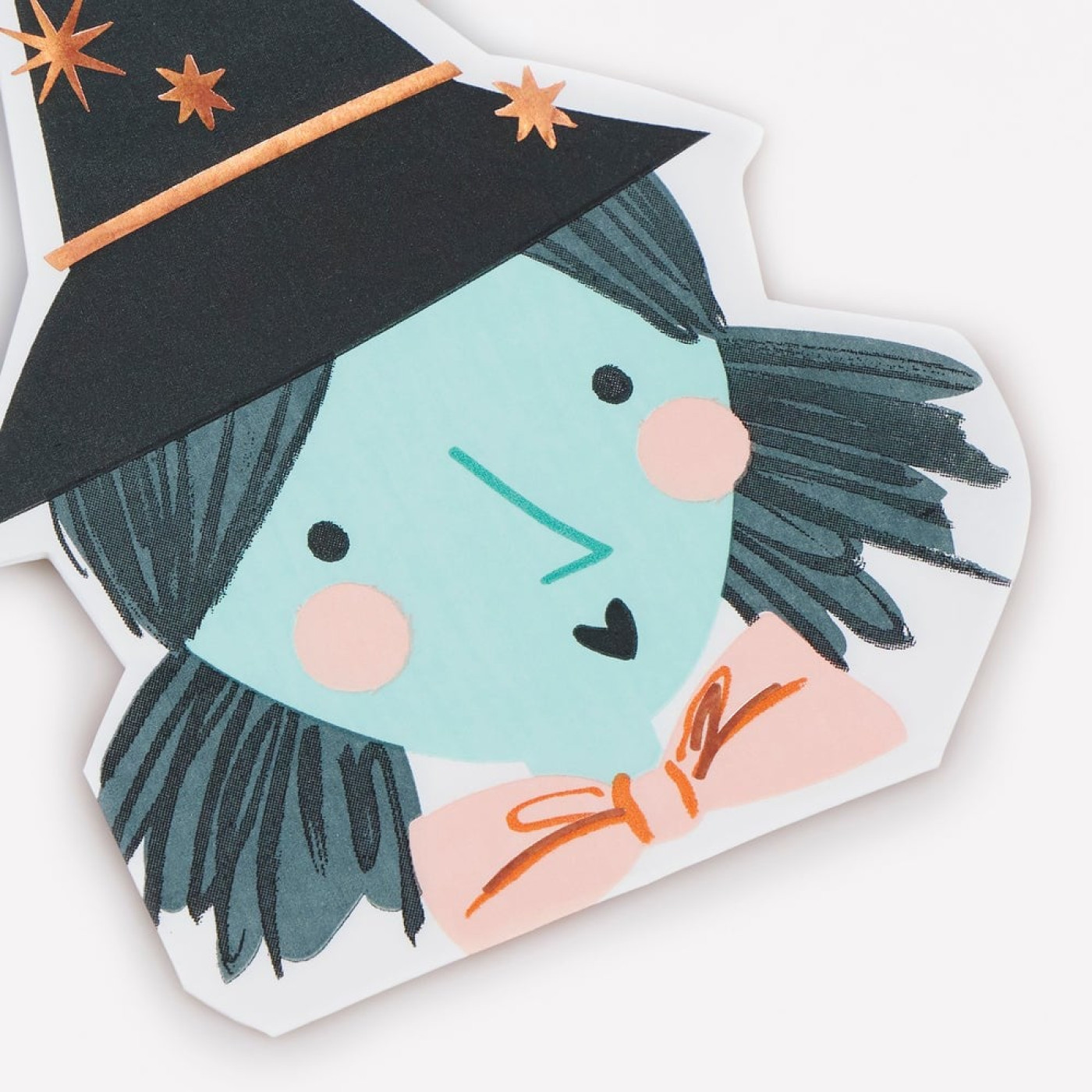 Meri Meri Meri Meri - Halloween - Cadı Şeklinde Peçete - 16 Adet - Halloween Görseli