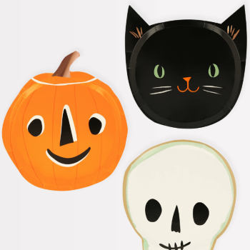 Meri Meri - It's Halloween! Plates - Cadılar Bayramı Tabak (8'li)