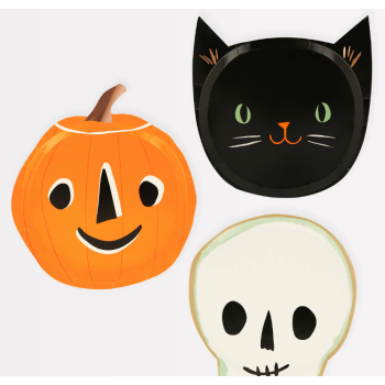 Meri Meri - It's Halloween! Plates - Cadılar Bayramı Tabak (8'li)