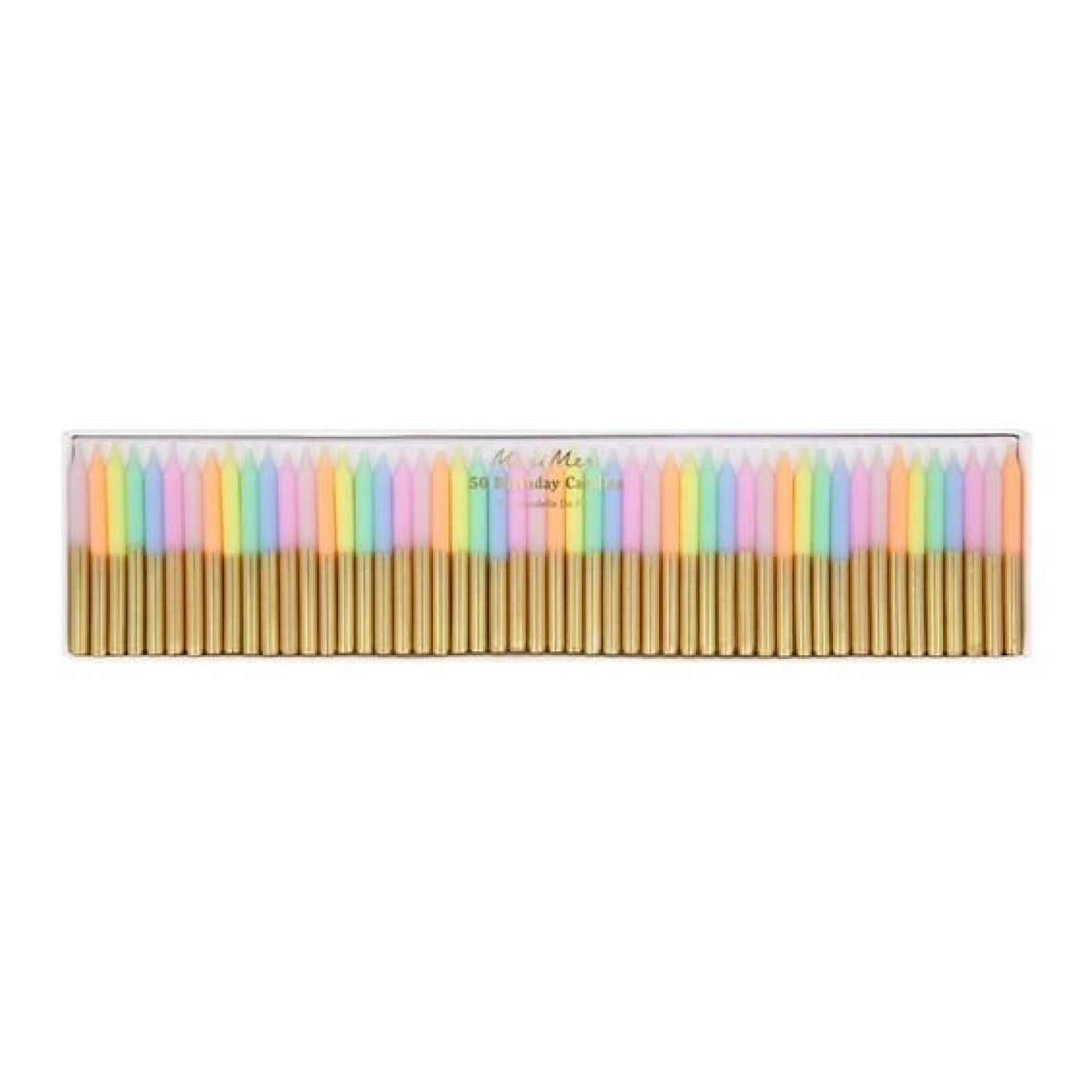 Meri Meri - Mini Pastel Mumlar - 50 Adet