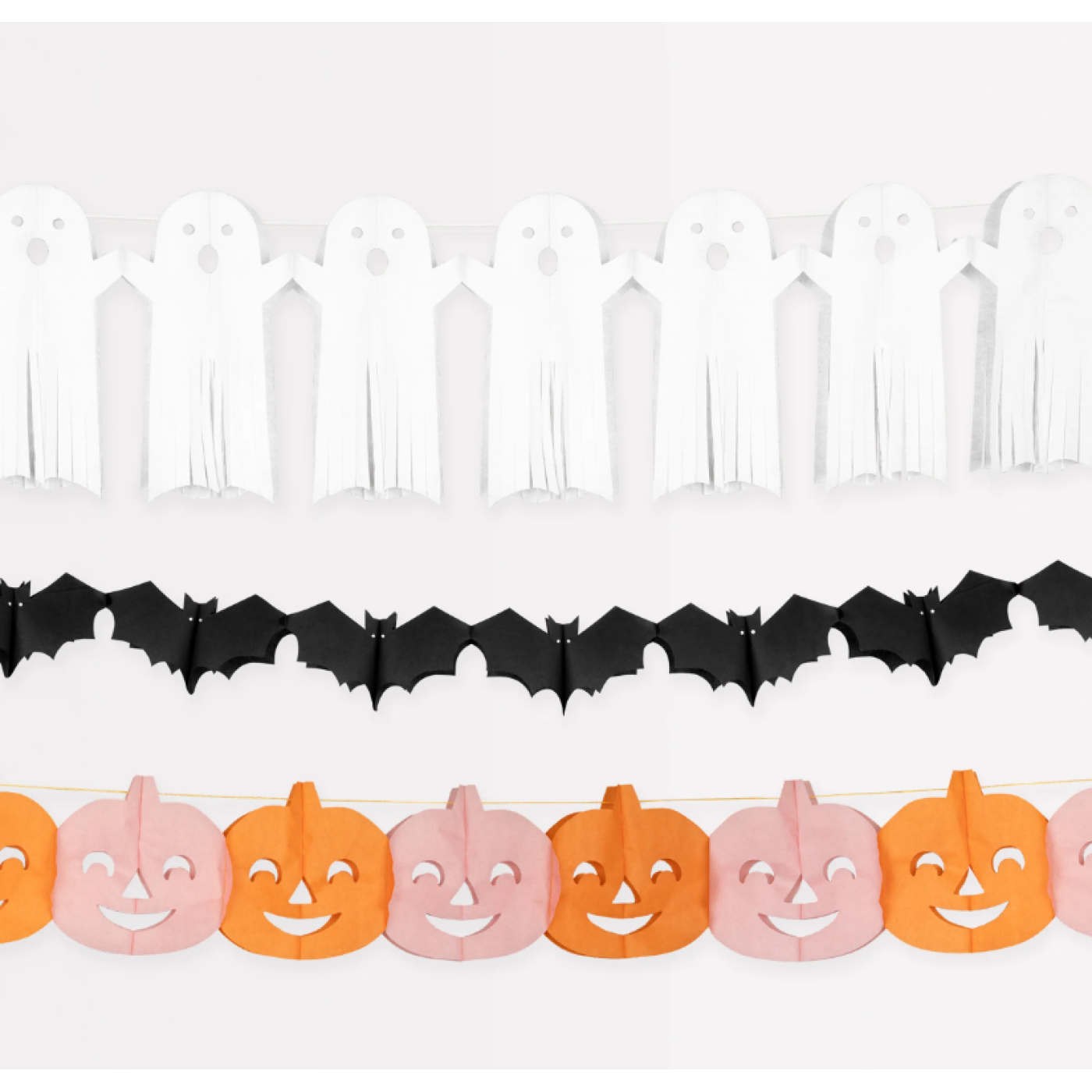 Meri Meri Meri Meri - Tissue Paper Halloween Garlands - Cadılan Bayramı Asılan Süs - Halloween Görseli
