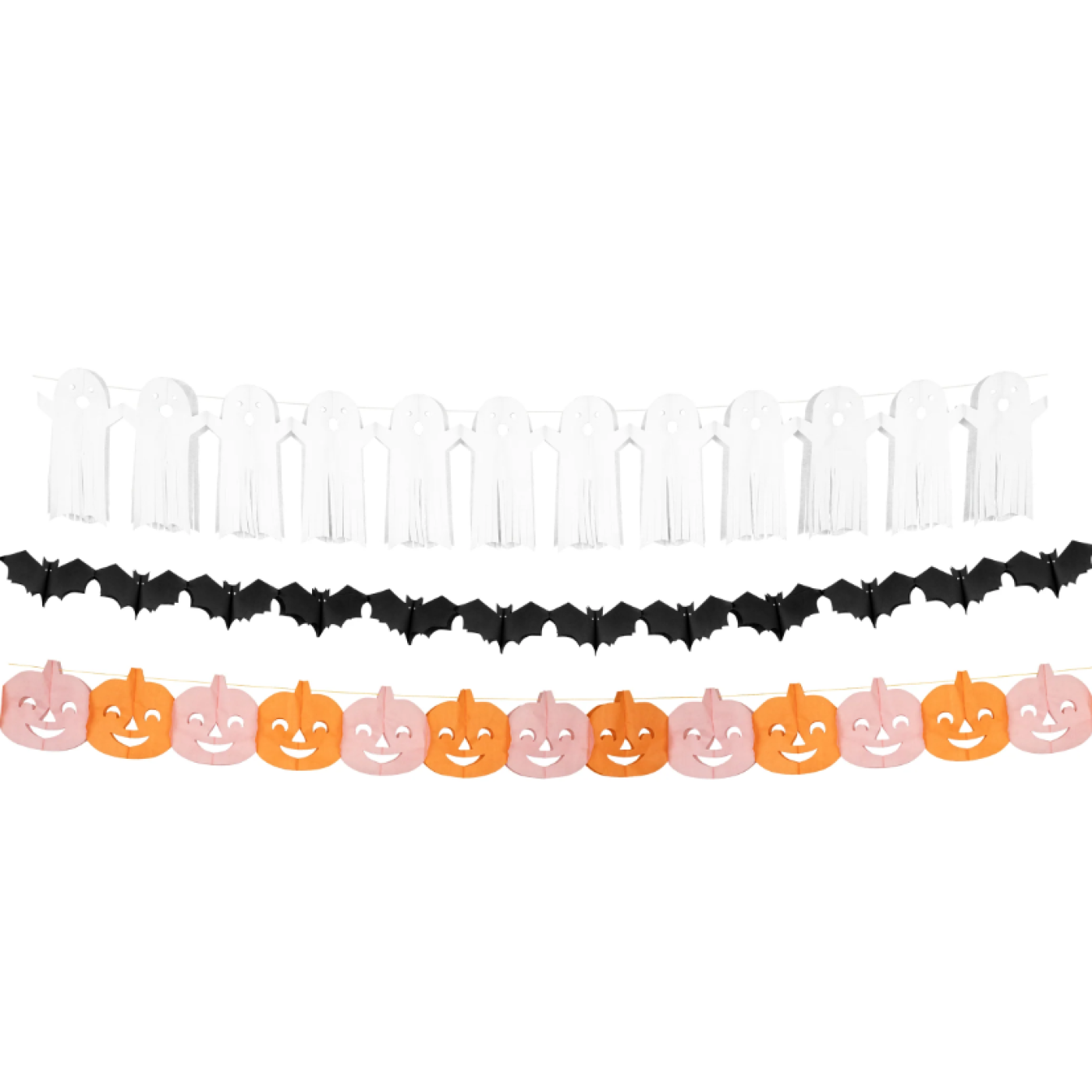 Meri Meri Meri Meri - Tissue Paper Halloween Garlands - Cadılan Bayramı Asılan Süs - Halloween Görseli