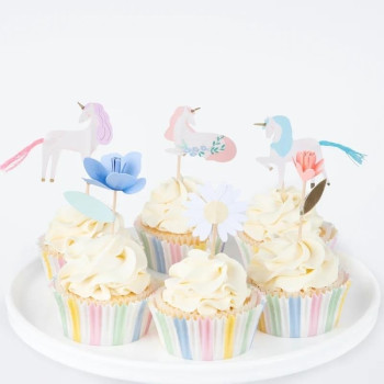 Meri Meri - Unicorn Cupcake Kit - 24 Adet