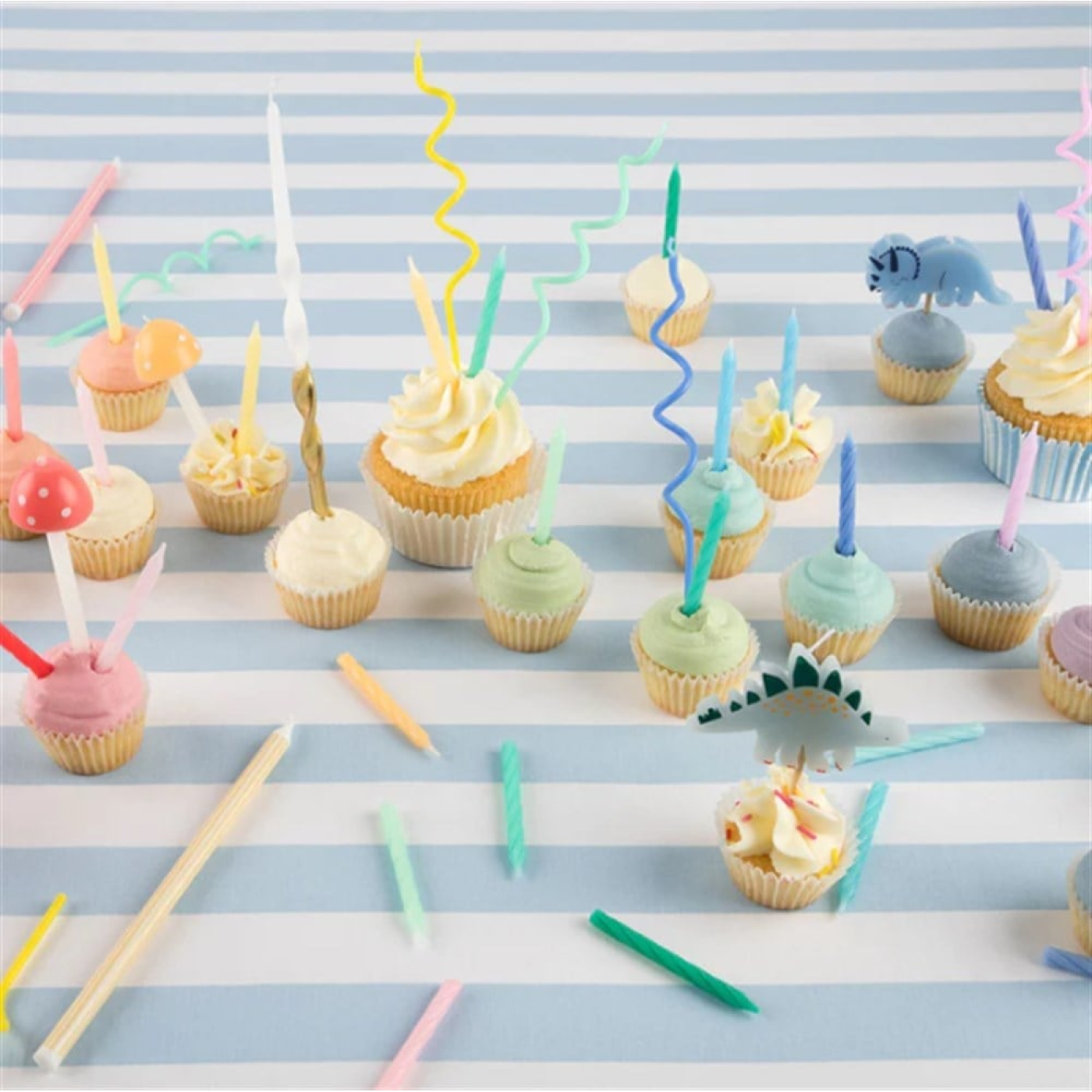 Meri Meri - Mini Dino Candles - Mini Dinozor Mumlar - 5'li