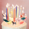 Meri Meri - Multi Metallic Twisted Candles - Metalik Mumlar