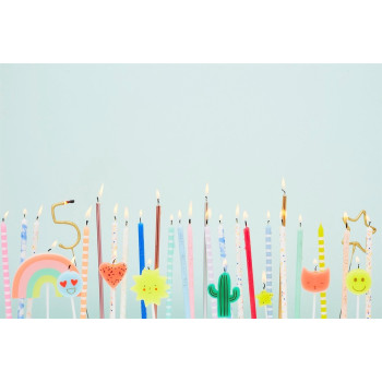 Meri Meri - Pastel Party Candles - Pastel Parti Mumları
