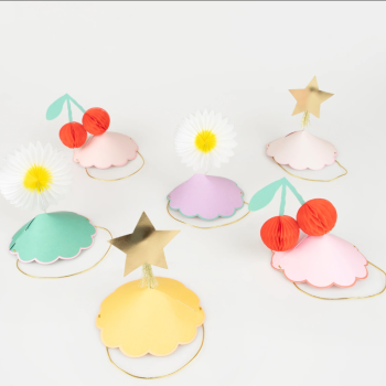 Meri Meri - Happy Icons Party Hats - Mutlu Semboller Parti Şapkaları (6'lı)