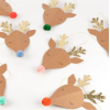 Meri Meri - Reindeer Party Hats - Ren Geyikleri Parti Şapkaları - 6lı - 224298 - 636997277691