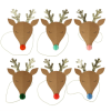 Meri Meri - Reindeer Party Hats - Ren Geyikleri Parti Şapkaları - 6lı - 224298 - 636997277691