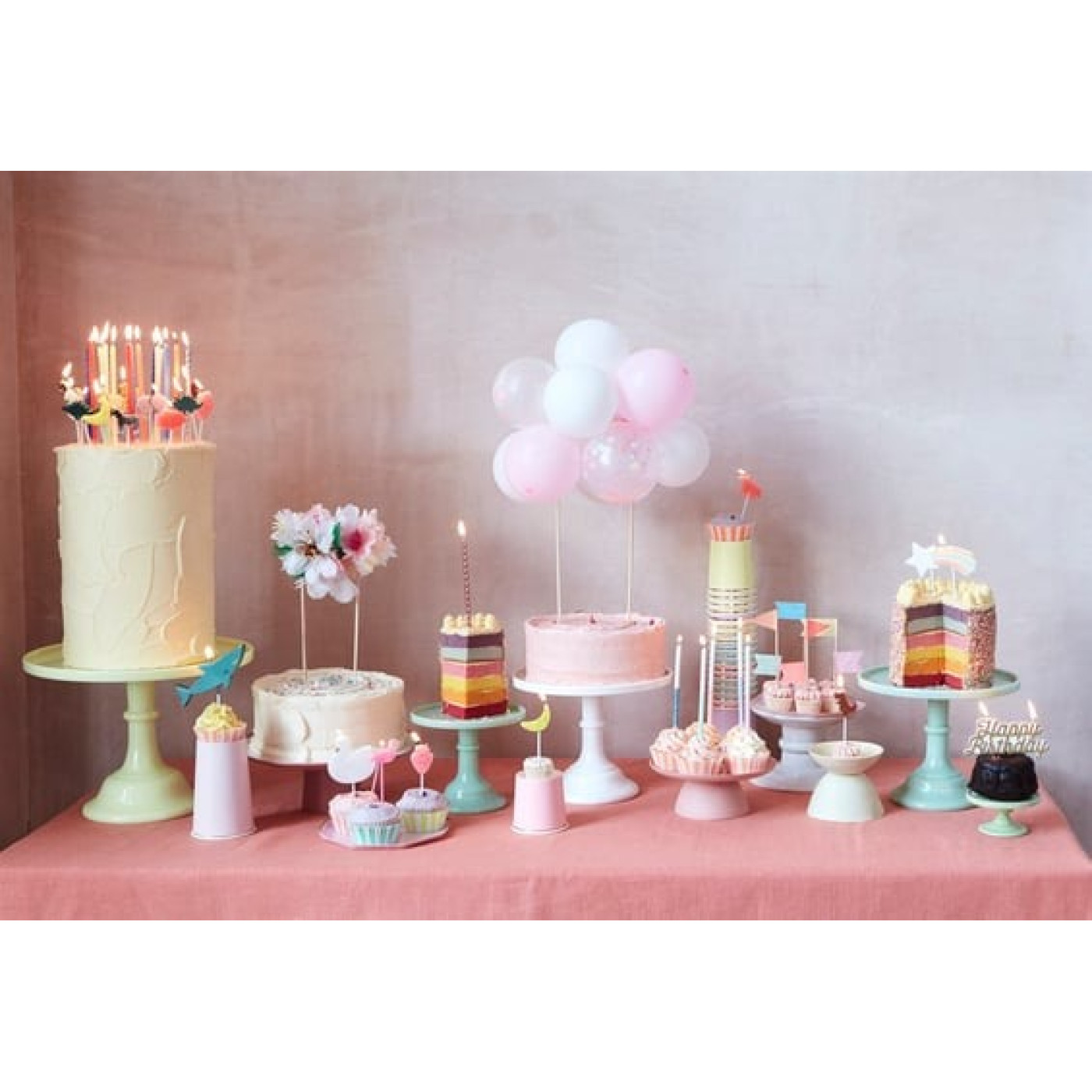 Meri Meri - Flower Bouquet Cake Topper - Çiçek Buketi Pasta Süsü - 205354 - 636997260822