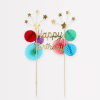 Meri Meri - Happy Birthday Cake Topper - Happy Birthday Pasta Süsü Meri Meri - Happy Birthday Cake Topper - Happy Birthday Pasta Süsü