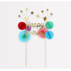 Meri Meri - Happy Birthday Cake Topper - Happy Birthday Pasta Süsü Meri Meri - Happy Birthday Cake Topper - Happy Birthday Pasta Süsü