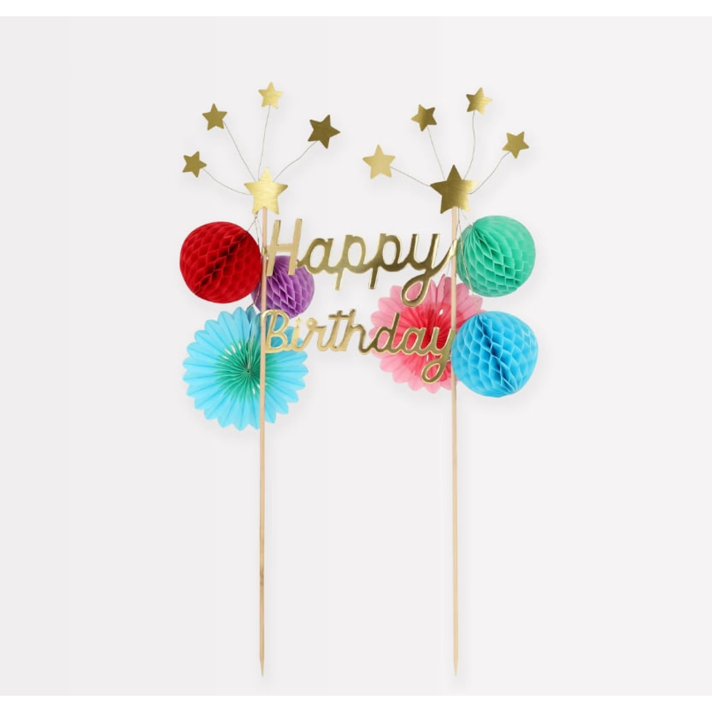 Meri Meri - Happy Birthday Cake Topper - Happy Birthday Pasta Süsü Meri Meri - Happy Birthday Cake Topper - Happy Birthday Pasta Süsü