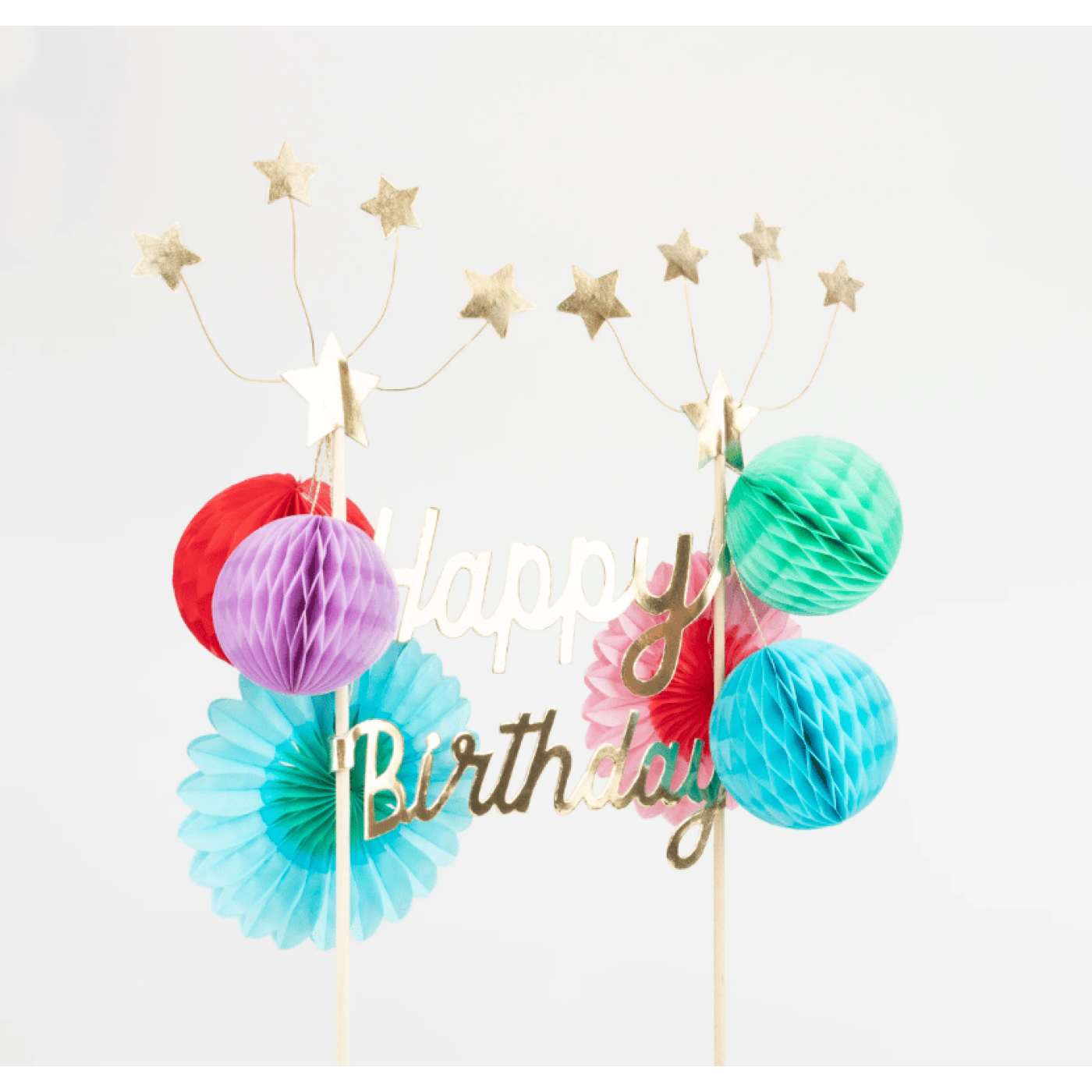 Meri Meri - Happy Birthday Cake Topper - Happy Birthday Pasta Süsü Meri Meri - Happy Birthday Cake Topper - Happy Birthday Pasta Süsü