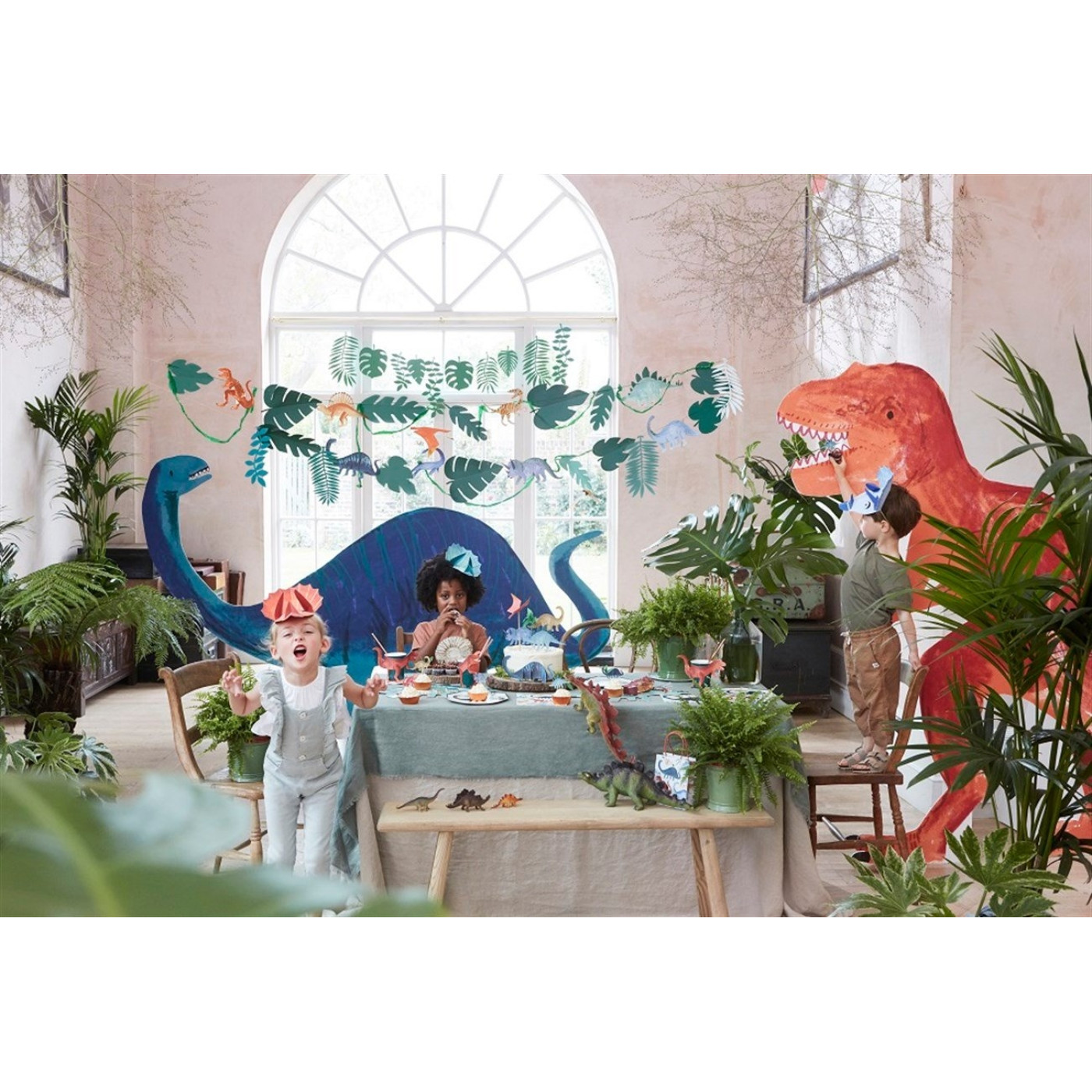 Meri Meri - Dinosaur Napkins - Dinozor Peçete - L - 16'lı Meri Meri - Dinosaur Napkins - Dinozor Peçete - L - 16'lı