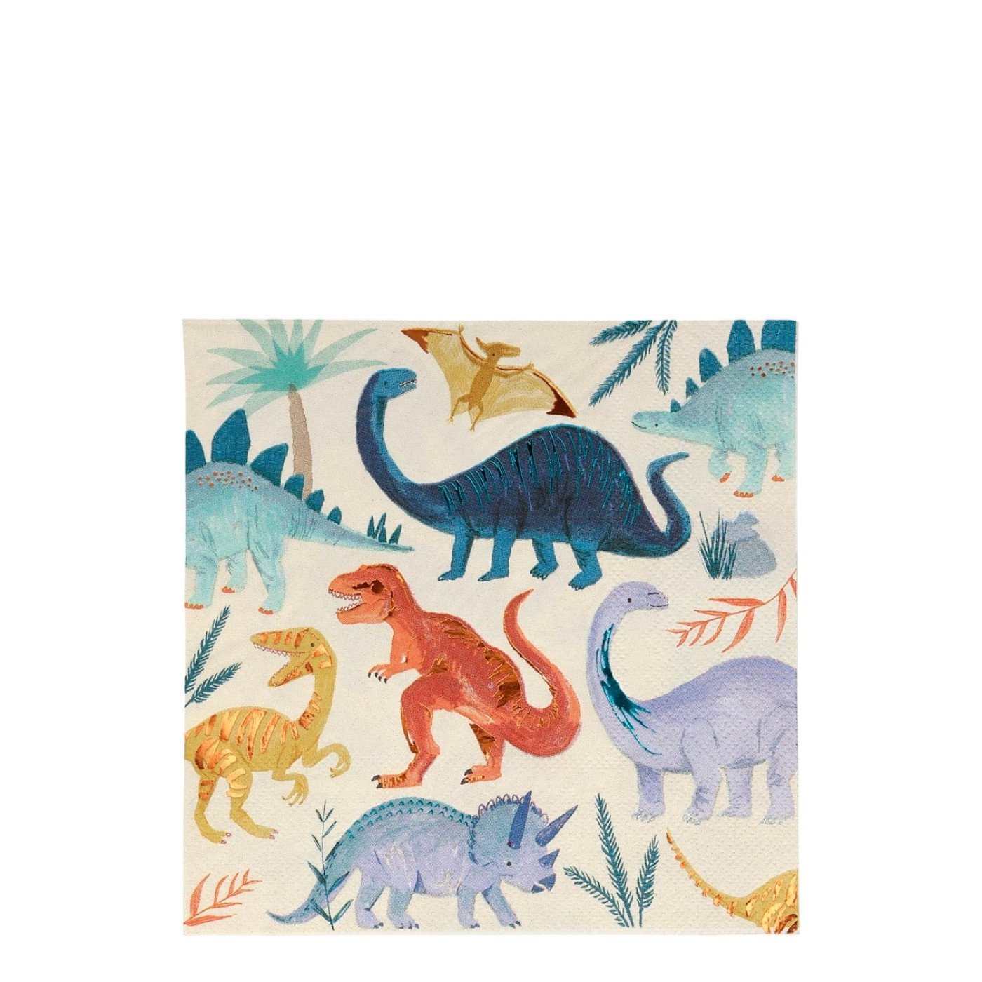 Meri Meri - Dinosaur Napkins - Dinozor Peçete - L - 16'lı Meri Meri - Dinosaur Napkins - Dinozor Peçete - L - 16'lı
