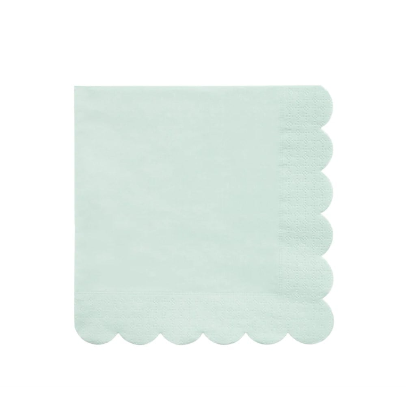 Meri Meri - Pale Mint Large Napkin - Soluk Nane Yeşili Peçeteler - 20li