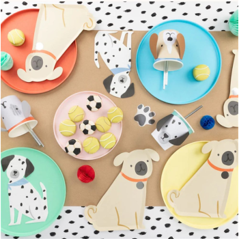 Meri Meri - Puppy Napkins - Yavru Köpek Peçeteler - 16'lı Meri Meri - Puppy Napkins - Yavru Köpek Peçeteler - 16'lı