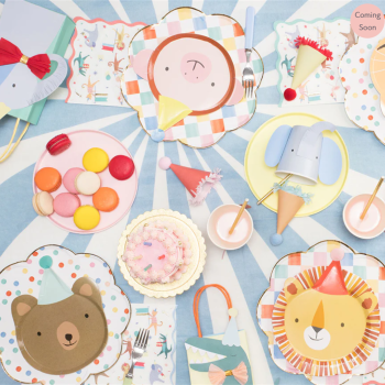 Meri Meri - Animal Parade Die Cut Plates - Hayvan geçit Töreni Tabaklar (8'li)