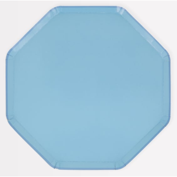 Meri Meri - Cornflower Blue Dinner Plates - Peygamber Çiçeği Mavisi Tabaklar (L) (X8)