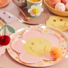 Meri Meri - Happy Face Flower Plates - Mutlu Yüz Çiçek Tabaklar (x8)