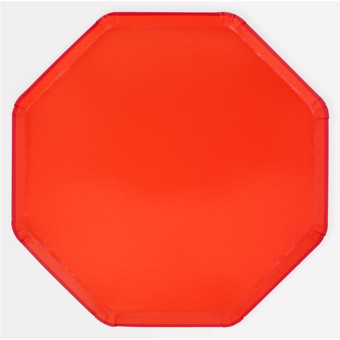 Meri Meri - Tomato Red Dinner Plates - Domates Kırmızısı Tabaklar (L) (x8)