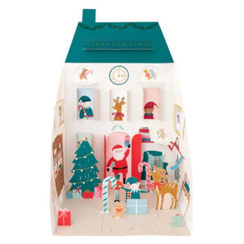 Meri Meri - Santa's House Pop Up Advent Calendar - Noel Baba'nın Evi Advent Calendar