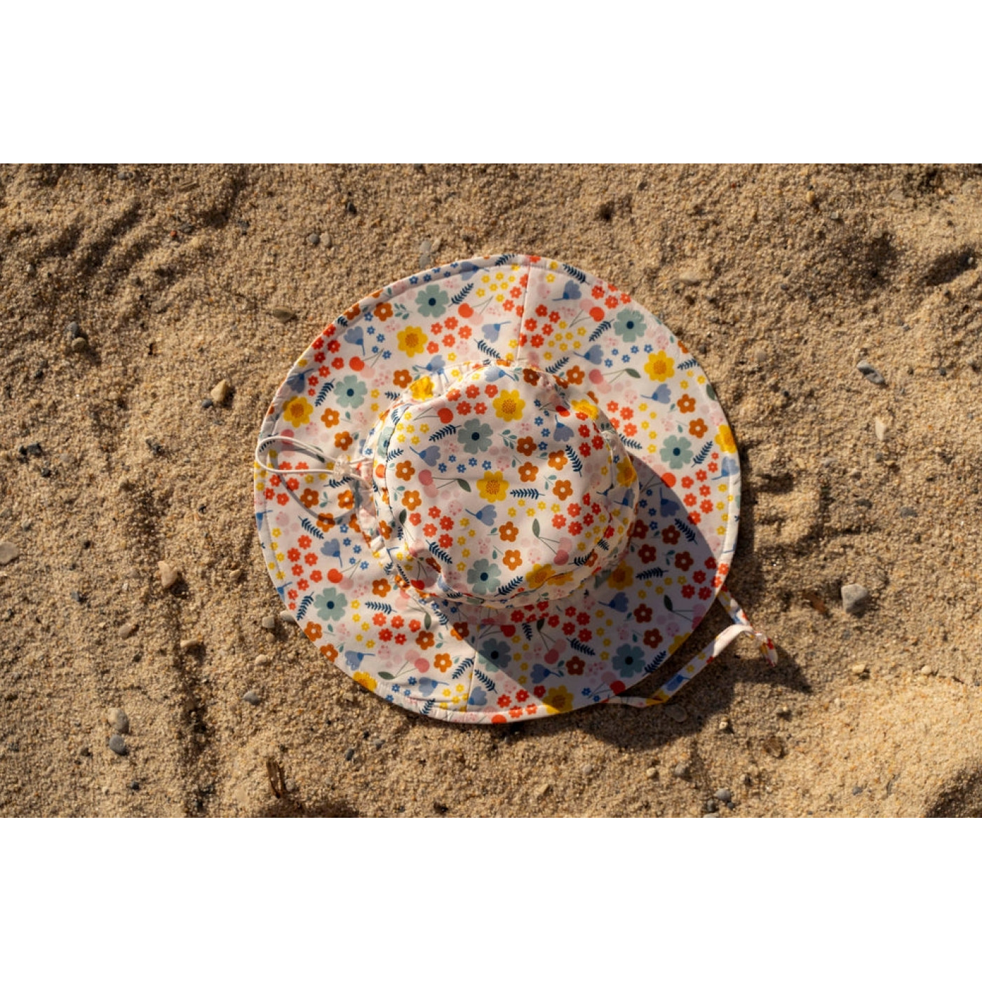 UV Korumalı Pretty Floral Şapka 3-7 Yaş
