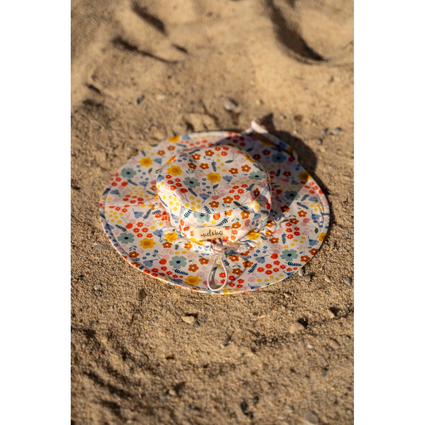 UV Korumalı Pretty Floral Şapka 3-7 Yaş