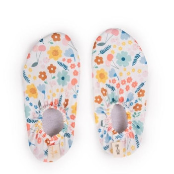 Kaydırmaz Havuz/Deniz Patik - Pretty Floral 33-35 Numara