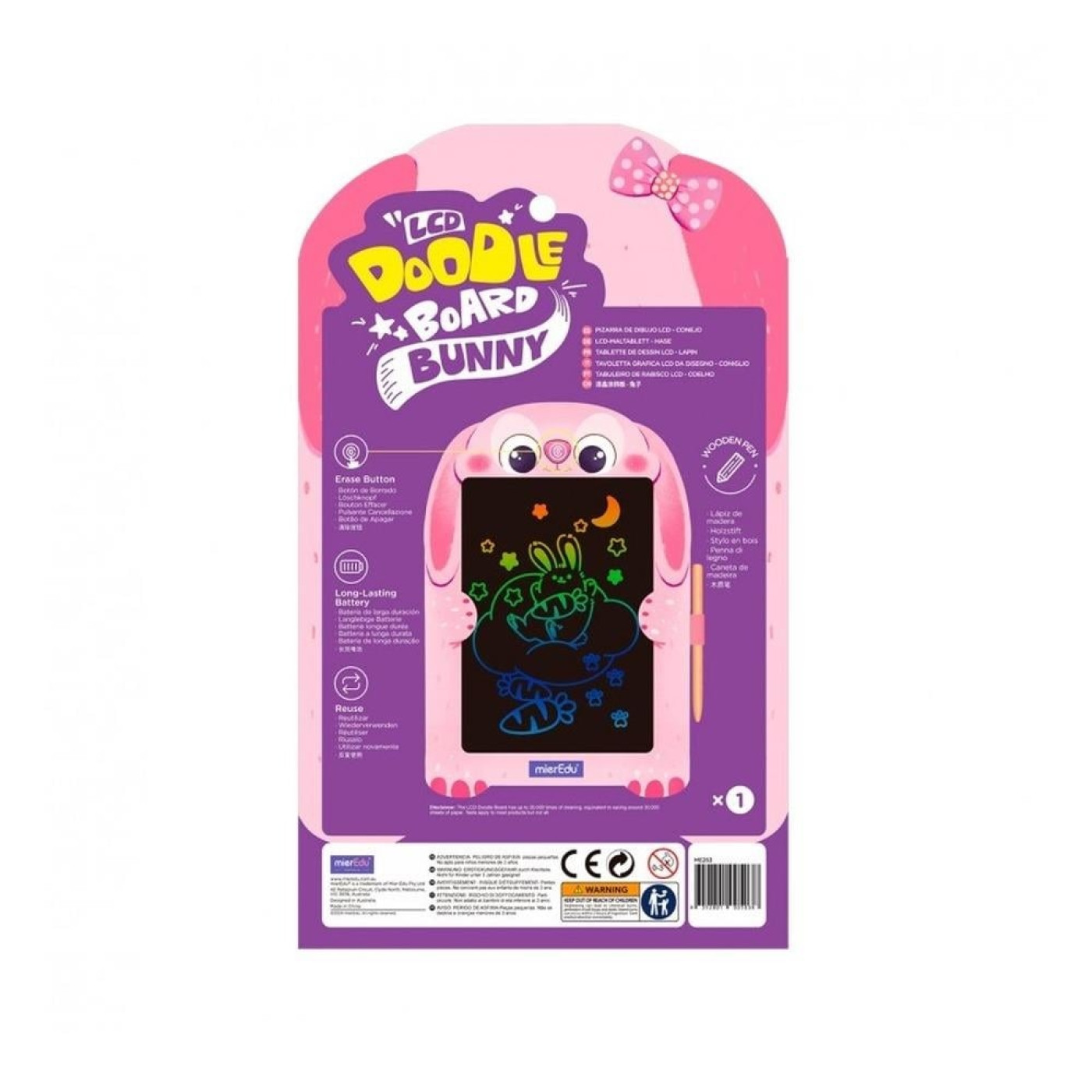 LCD Çizim Tableti - Tavşan - ST01261 - 9352801005038