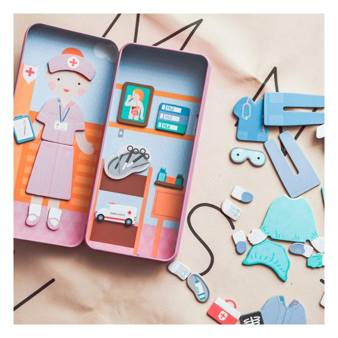 Manyetik Puzzle Kutusu - Sağlık Çalışanı - ST01237 - 9352801000873