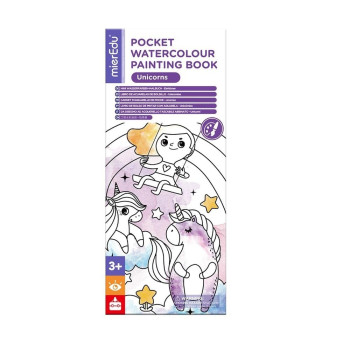 Cep Boy Sulu Boya Kitabı - Unicorns
