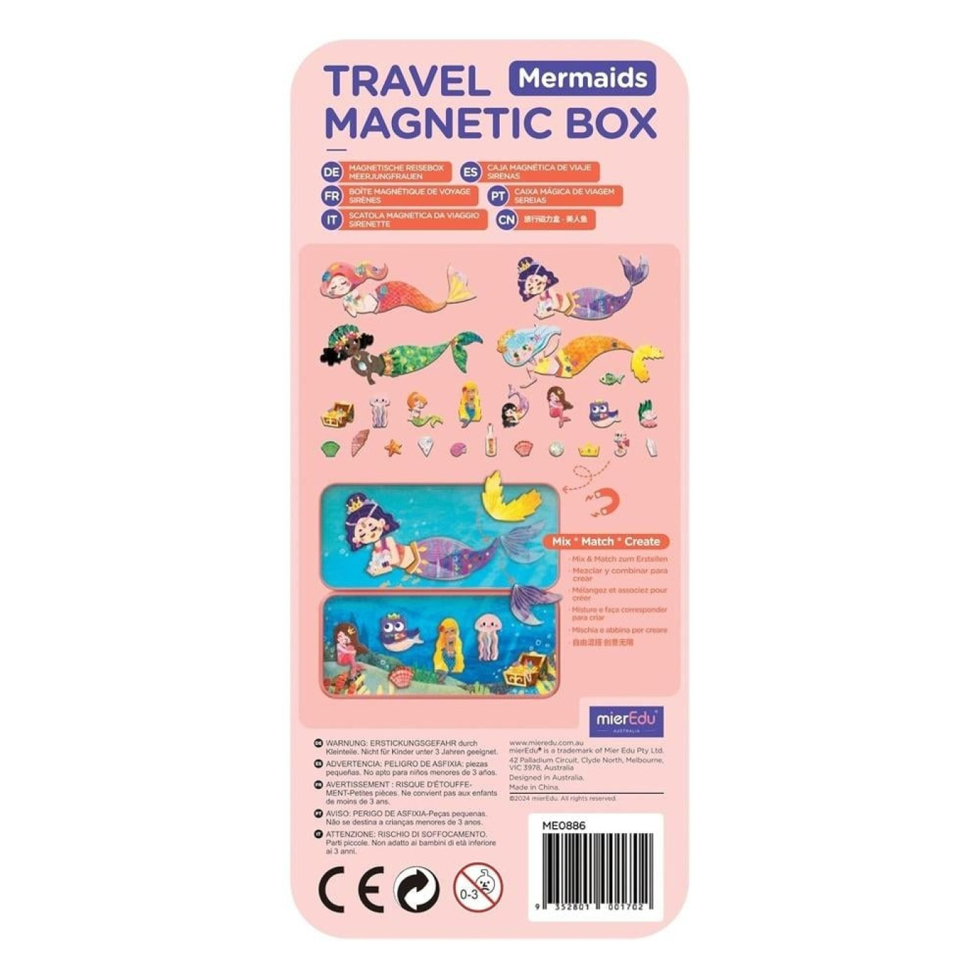 Manyetik Seyahat Kutusu - Deniz Kızları - ST01236 - 9352801001702