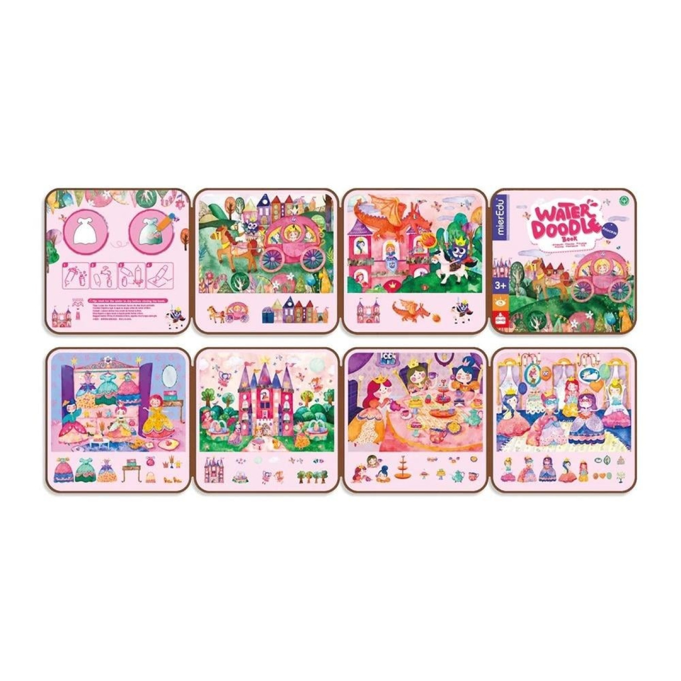 Sihirli Sulu Boya Kitabı - Prenses - ST01248 - 9352801002419