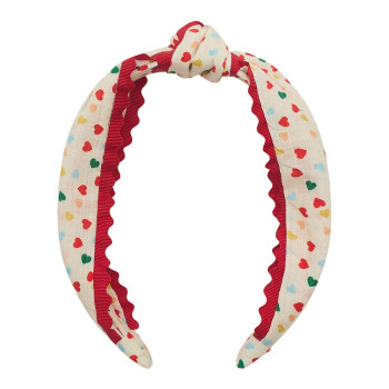 Mimi & Lula Heart Print Knotted Alice Taç