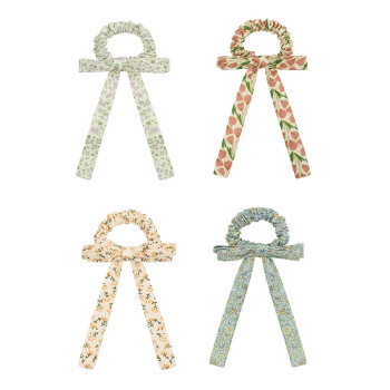 Mimi & Lula Flora Bow Scrunchies 4'lü Lastik Toka