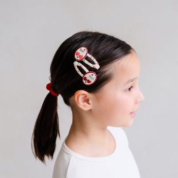 Mimi & Lula Scallop Framed Cherries 2'li Toka Mimi & Lula Scallop Framed Cherries 2'li Toka