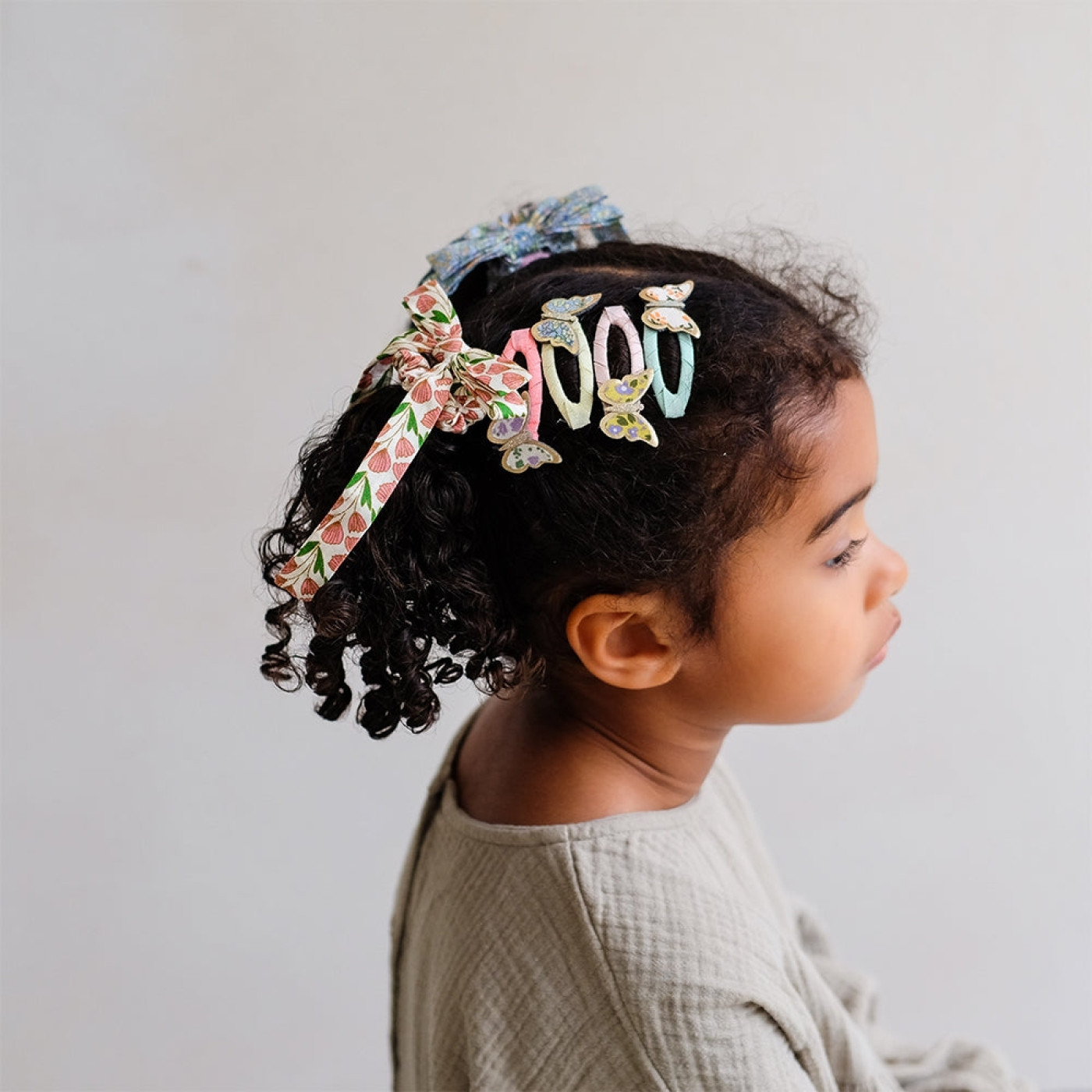 Mimi & Lula Flora Bow Scrunchies 4'lü Lastik Toka Mimi & Lula Flora Bow Scrunchies 4'lü Lastik Toka