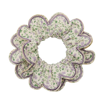 Mimi & Lula Scalloped Floral Scrunchie Lastik Toka