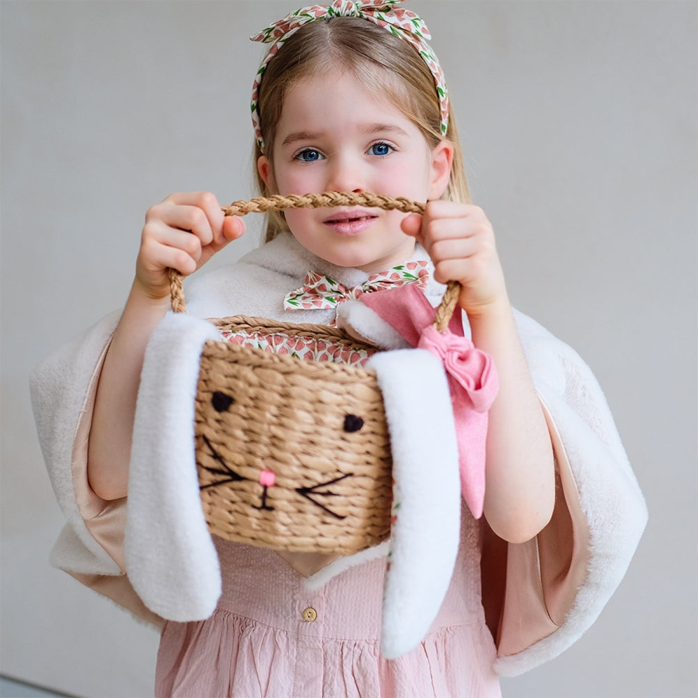 Mimi & Lula Easter Bunny Basket Hasır Çanta
