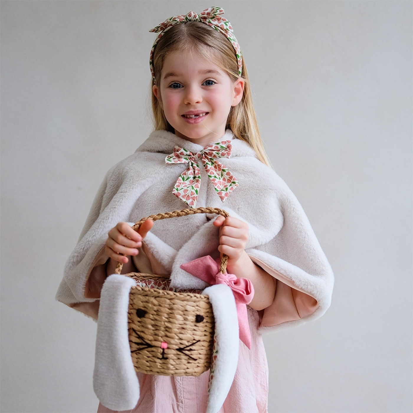 Mimi & Lula Easter Bunny Basket Hasır Çanta