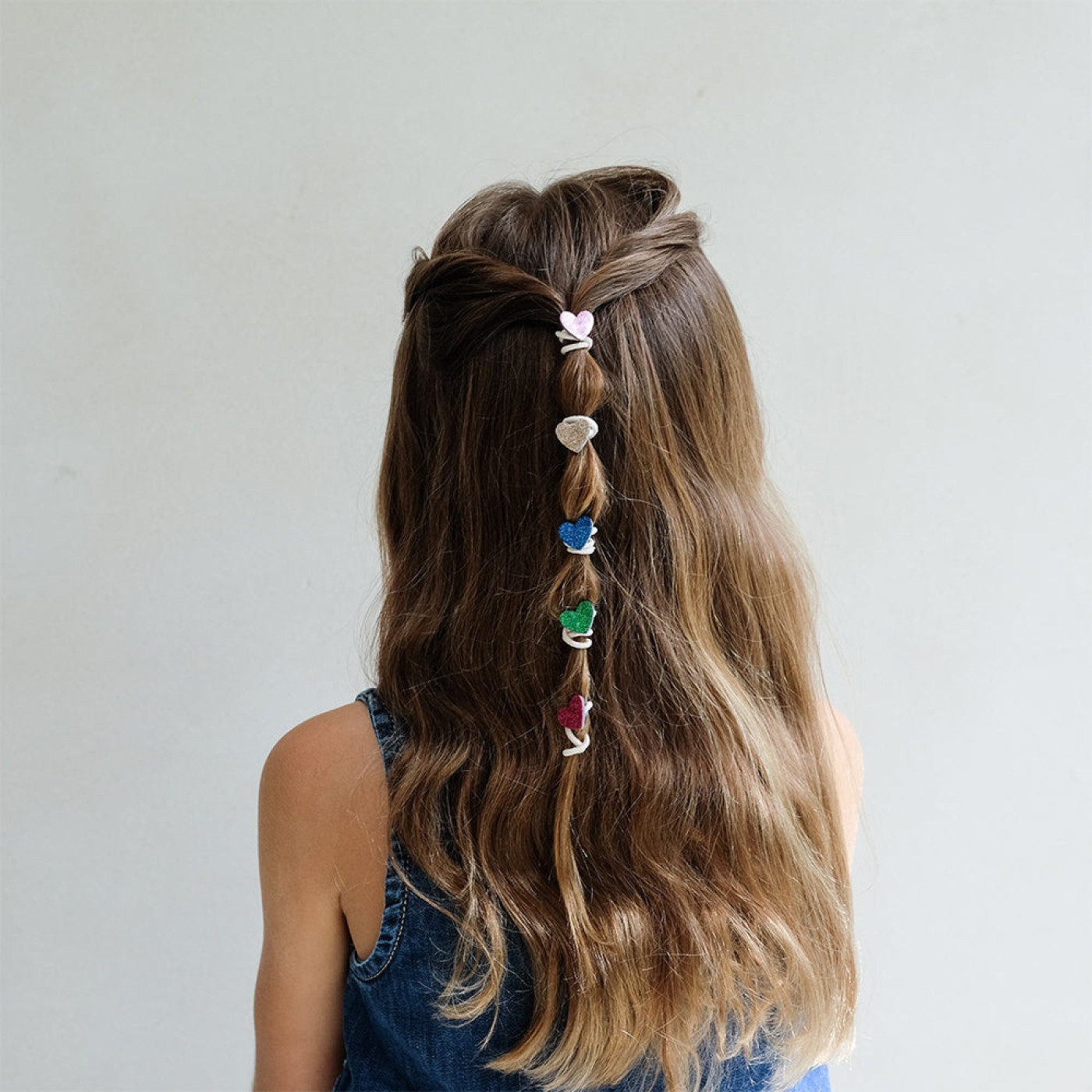 Mimi & Lula Jazzy Heart Mini 6'lı Lastik Toka - 172062-38 - 5061064830861