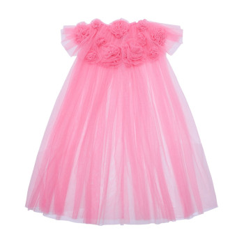 Mimi & Lula Pink Ruffle Flower Pelerin