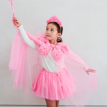 Mimi & Lula Pink Ruffle Flower Pelerin Mimi & Lula Pink Ruffle Flower Pelerin