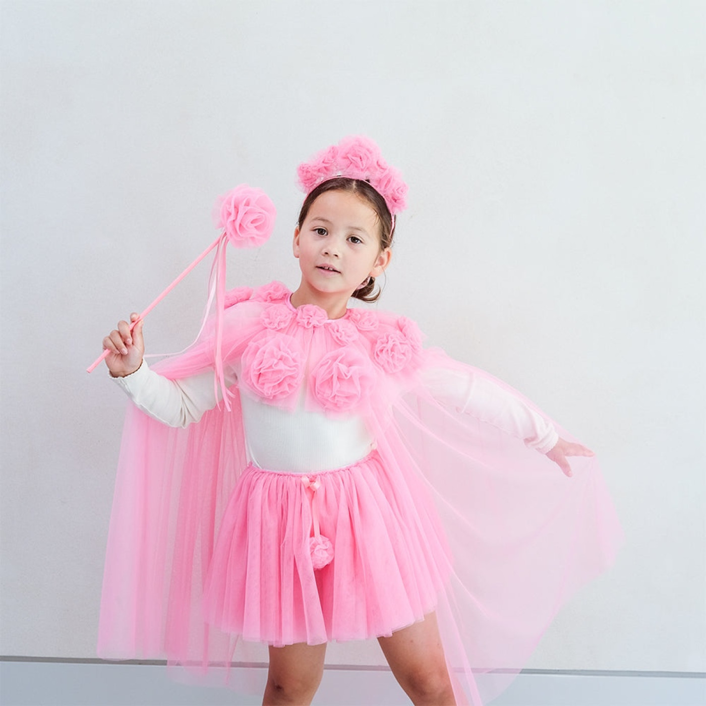 Mimi & Lula Pink Ruffle Flower Pelerin - 5061064832001 Mimi & Lula Pink Ruffle Flower Pelerin - 175018-04 - 5061064832001