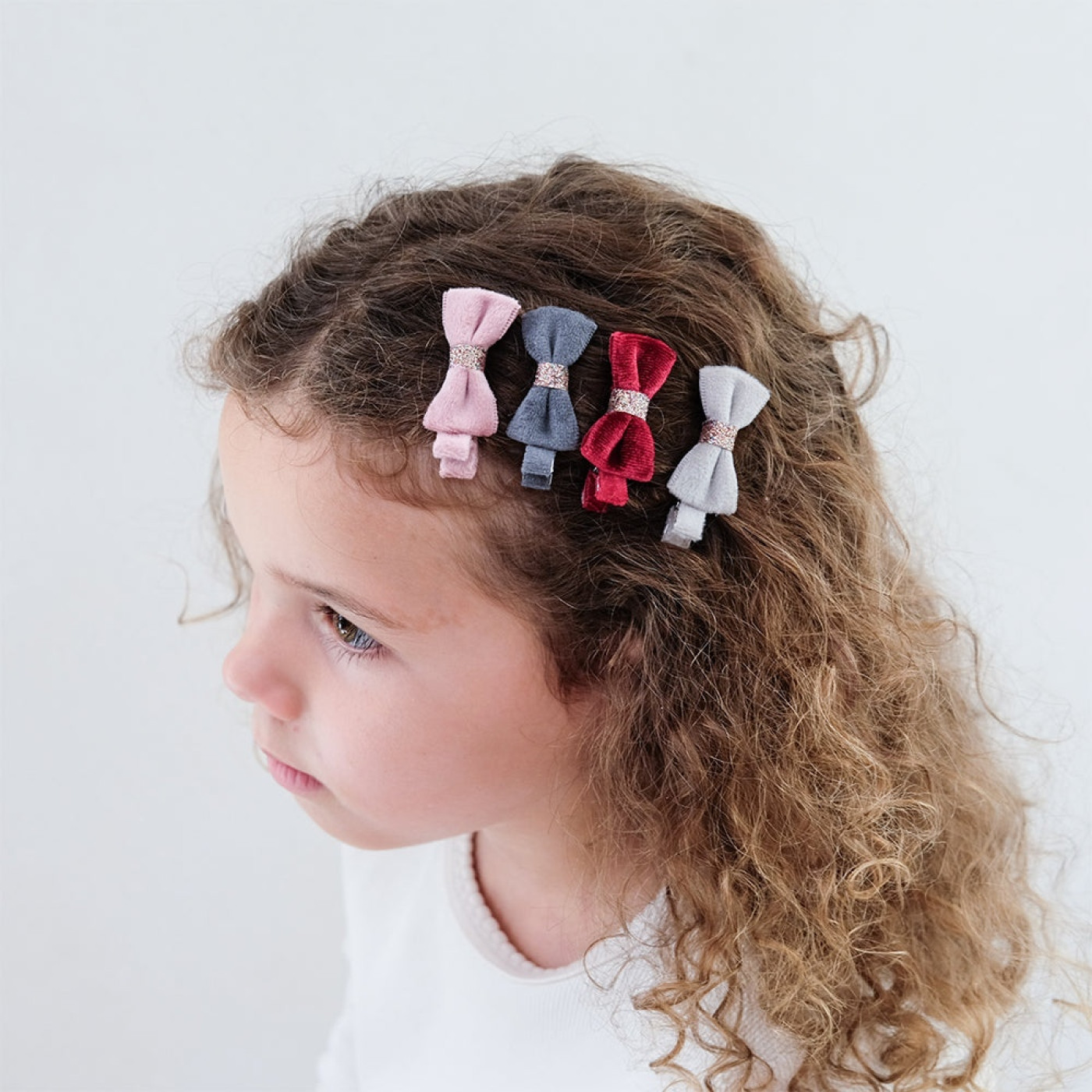 Mimi & Lula Christmas Velvet Bow 4lü Toka - 172128-23 - 5061064831523