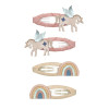 Mimi & Lula Winged Unicorn & Rainbow 4'lü Toka - 172031-27 - 5061064830564